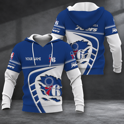EXCLUSIVE EDITION - NEW CUSTOMIZED NBA26 P76 PHILADELPHIA 76ERS T-SHIRT, POLO SHIRT, ZIP POLO SHIRT, SWEATSHIRT, HOODIE & ZIP HOODIE