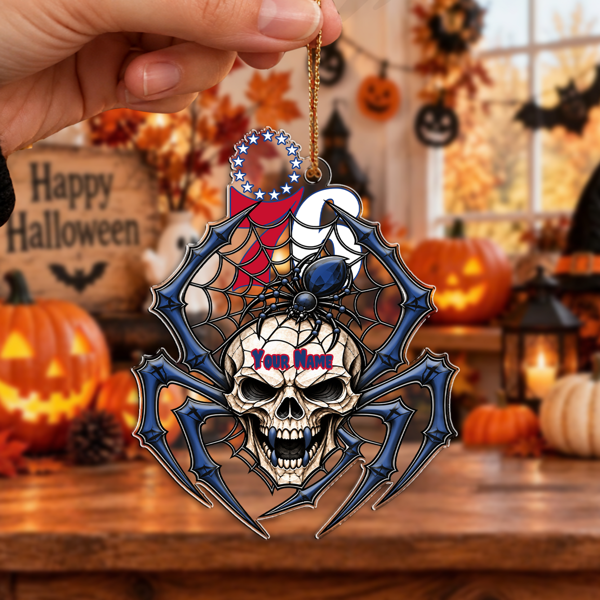SPECIAL EDITION - NEW CUSTOMIZED NBA26 P76 PHILADELPHIA 76ERS HALLOWEEN ACRYLIC ORNAMENT