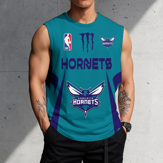 VIRAL EDITION - NEW CUSTOMIZED CHO CHARLOTTE HORNETS MEN'S GYM SHIRT - NBA27