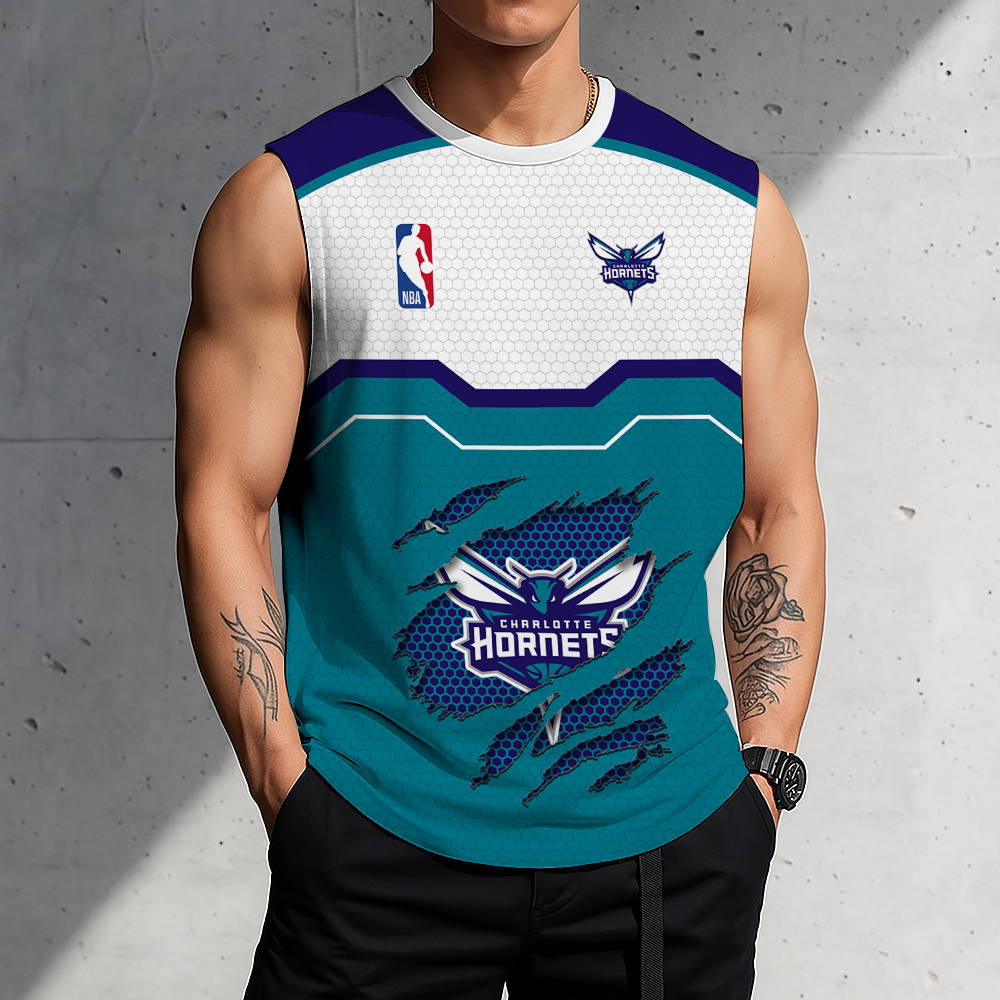 [LIMITED EDITION] NEW CUSTOMIZED NBA27 CHO CHARLOTTE HORNETS MEN'S TANK TOP