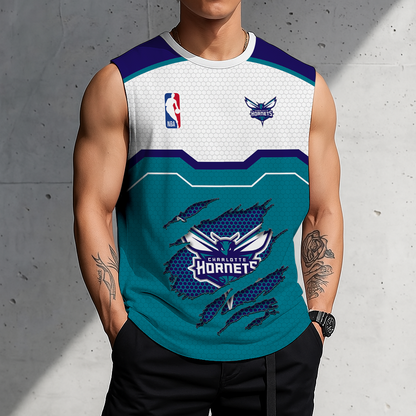 [LIMITED EDITION] NEW CUSTOMIZED NBA27 CHO CHARLOTTE HORNETS MEN'S TANK TOP