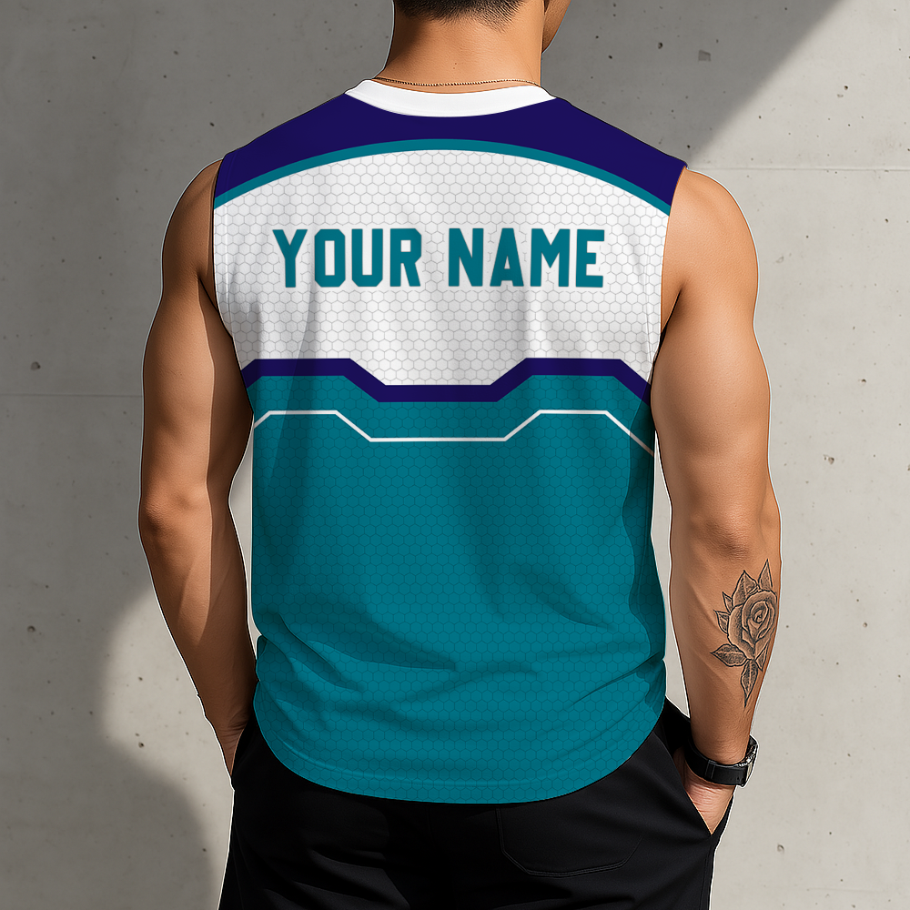[LIMITED EDITION] NEW CUSTOMIZED NBA27 CHO CHARLOTTE HORNETS MEN'S TANK TOP
