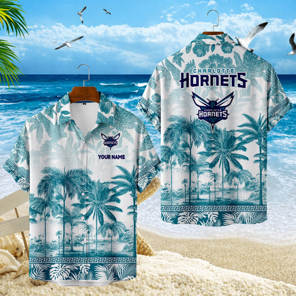 ELITE EDITION - NEW CUSTOMIZED CHO CHARLOTTE HORNETS UNISEX HAWAIIAN SHIRT - NBA27