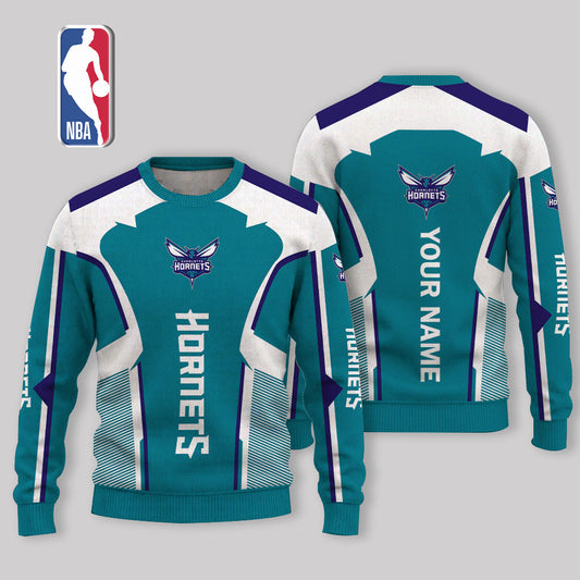 VIRAL EDITION - NEW CUSTOMIZED CHO CHARLOTTE HORNETS UGLY SWEATER - NBA27
