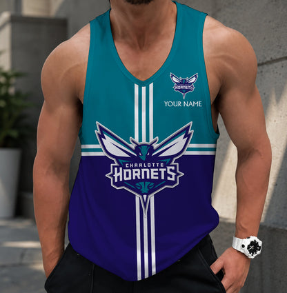 VIRAL EDITION - NEW CUSTOMIZED CHO CHARLOTTE HORNETS MEN'S TANK TOP - NBA27