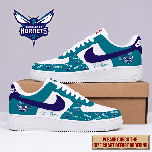 FLASH SALE - NEW CUSTOMIZED NBA27 CHO CHARLOTTE HORNETS AF1 SNEAKERS