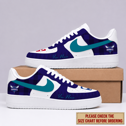 FINAL SALE - NEW CUSTOMIZED NBA27 CHO CHARLOTTE HORNETS AF1 SNEAKERS