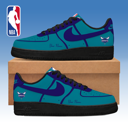 LIMITED DROP - NEW CUSTOMIZED CHO CHARLOTTE HORNETS AF1 SNEAKERS - NBA27