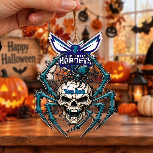 SPECIAL EDITION - NEW CUSTOMIZED NBA27 CHO CHARLOTTE HORNETS HALLOWEEN ACRYLIC ORNAMENT