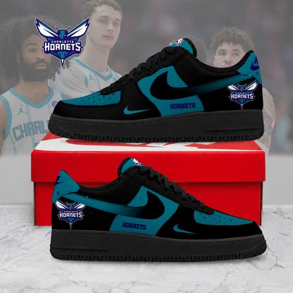 HOT DEAL - NEW CUSTOMIZED NBA27 CHO CHARLOTTE HORNETS AF1 SNEAKERS