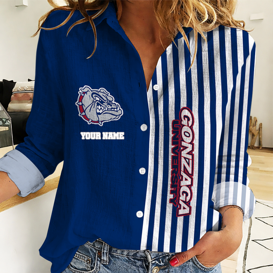 HOT DEAL - NEW CUSTOMIZED GOB GO BULLDOGS WOMEN CASUAL SHIRT FOR FAN | NCAA MAM27