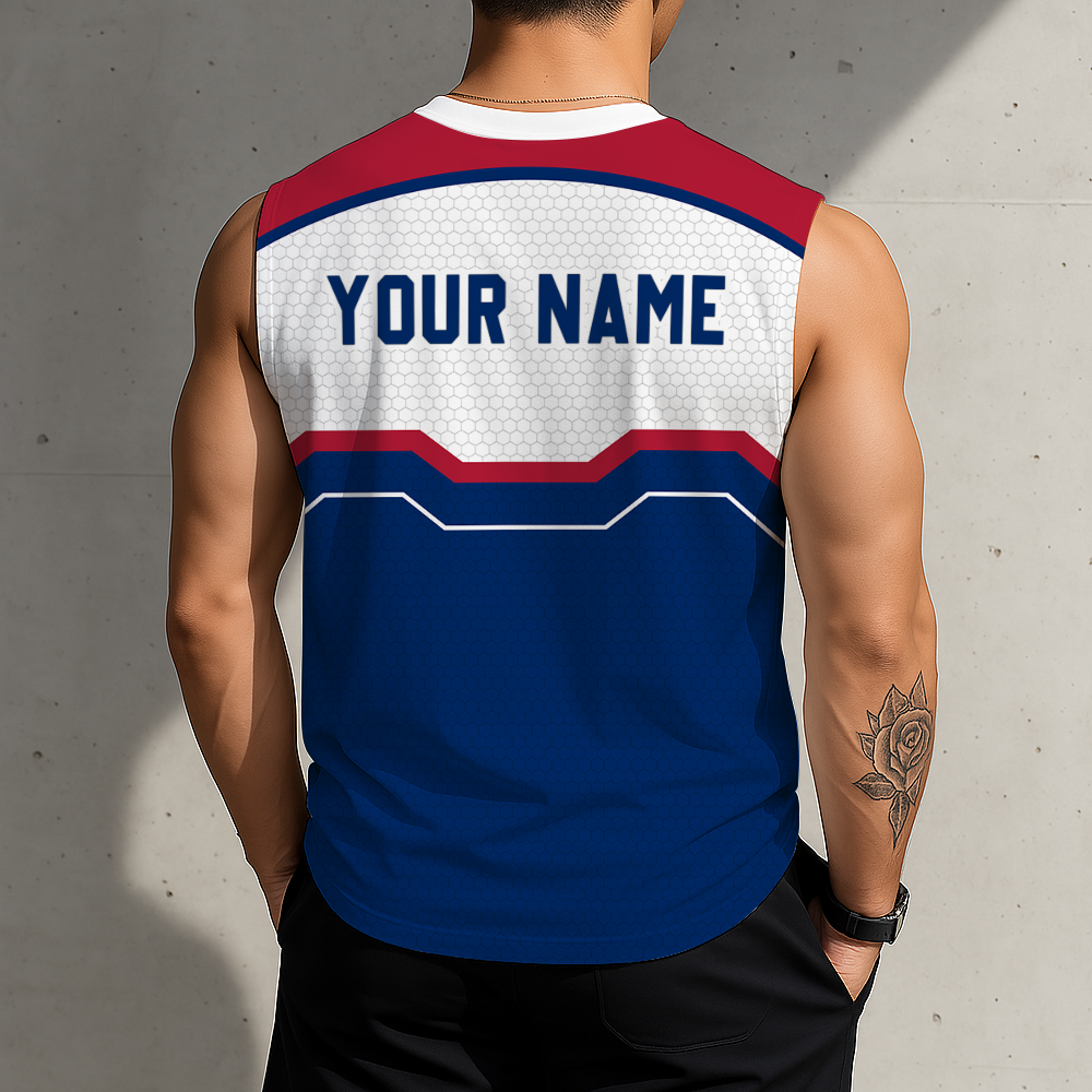 HOT DEAL - NEW CUSTOMIZED NCAA MAM27 GOB GONZAGA BULLDOGS MEN'S GYM SHIRT