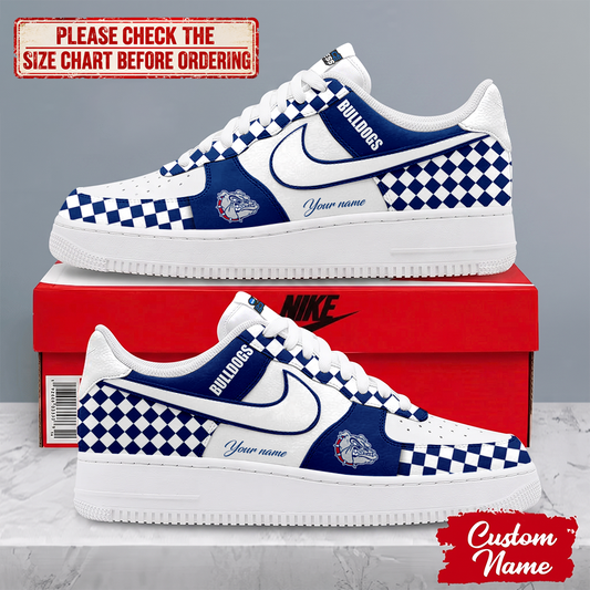 MEGA SALE - NEW CUSTOMIZED NCAA MAM27 GOB GONZAGA BULLDOGS AF1 SHOES