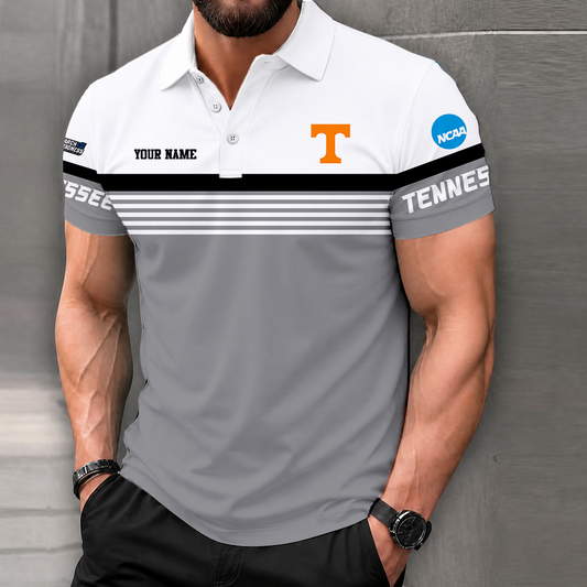 LIMITED EDITION - NEW CUSTOMIZED NCAA MAM28 TNV TENNESSEE VOLUNTEERS POLO SHIRT