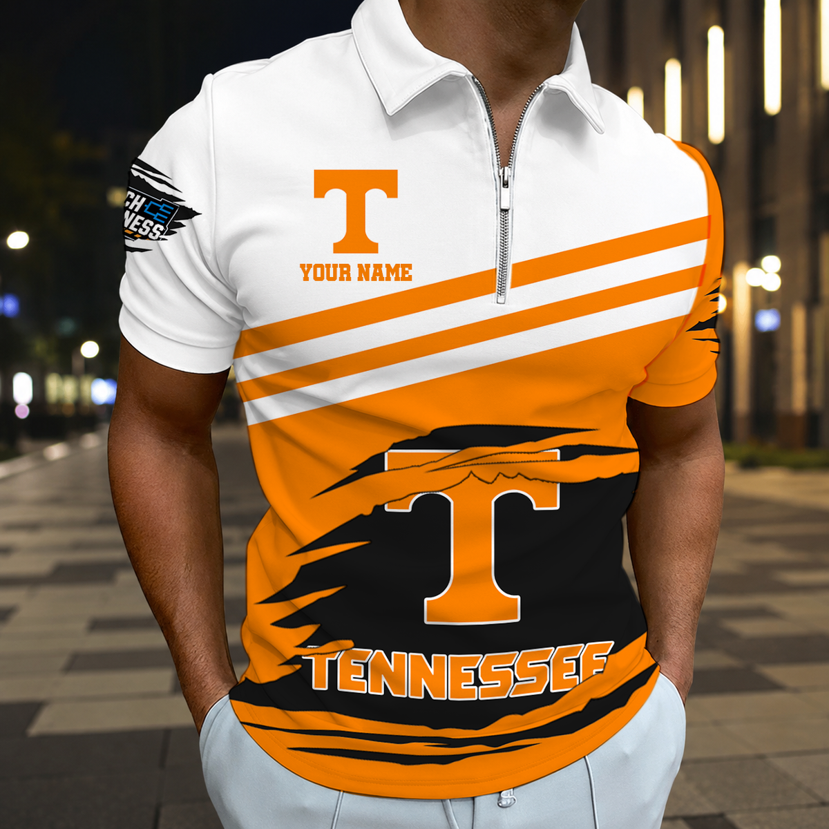 VIRAL EDITION - NEW CUSTOMIZED NCAA MAM28 TNV TENNESSEE VOLUNTEERS T-SHIRT, POLO SHIRT, ZIP POLO SHIRT, SWEATSHIRT, HOODIE & ZIP HOODIE
