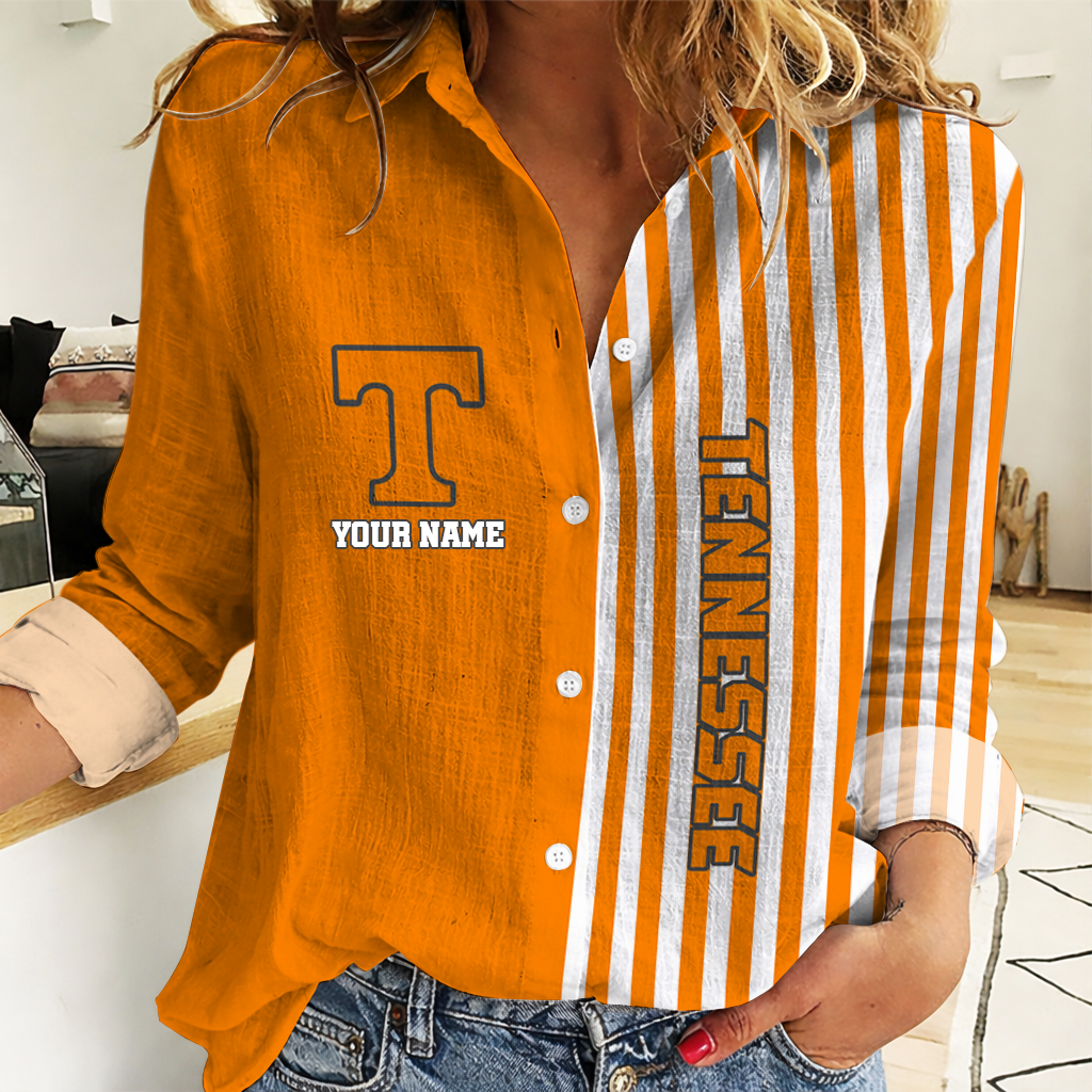 HOT DEAL - NEW CUSTOMIZED TNV TN VOLUNTEERS WOMEN CASUAL SHIRT FOR FAN | NCAA MAM28