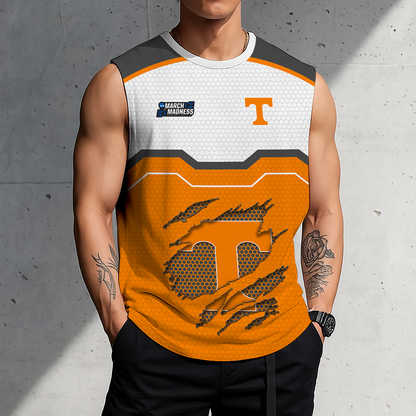 HOT DEAL - NEW CUSTOMIZED NCAA MAM28 TNV TENNESSEE VOLUNTEERS MEN'S GYM SHIRT