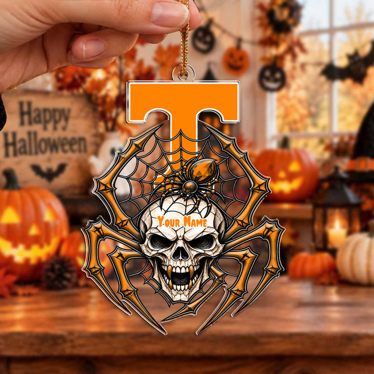 HOT DEAL - NEW CUSTOMIZED NCAA MAM28 TNV TENNESSEE VOLUNTEERS HALLOWEEN ACRYLIC ORNAMENT