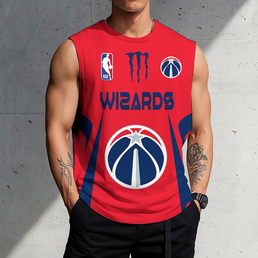 VIRAL EDITION - NEW CUSTOMIZED WWI WASHINGTON WIZARDS MEN'S GYM SHIRT - NBA28