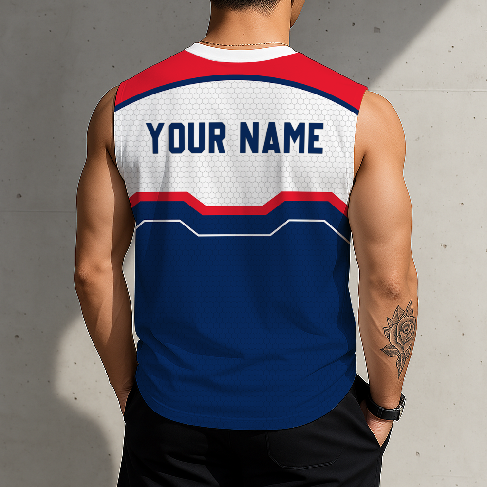 [LIMITED EDITION] NEW CUSTOMIZED NBA28 WWI WASHINGTON WIZARDS MEN'S TANK TOP