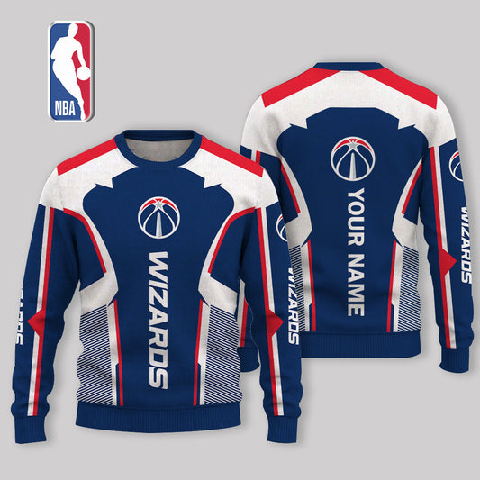 VIRAL EDITION - NEW CUSTOMIZED WWI WASHINGTON WIZARDS UGLY SWEATER - NBA28