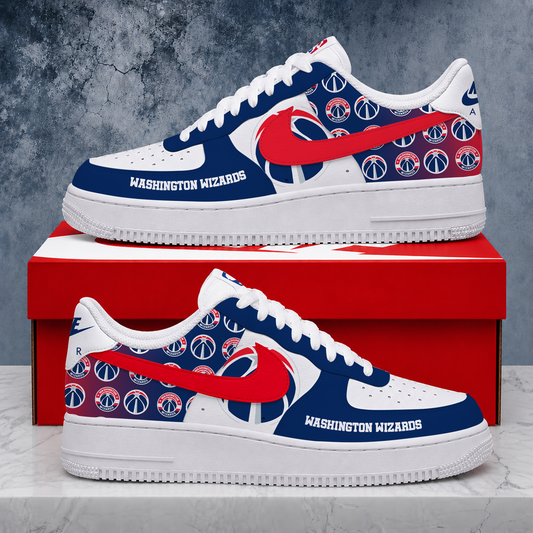 SPECIAL EDITION - NEW CUSTOMIZED NBA28 WWI WASHINGTON WIZARDS AF1 SNEAKERS