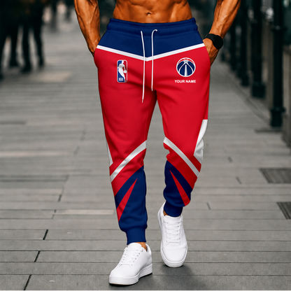 SPECIAL EDITION - NEW CUSTOMIZED NBA28 WWI WASHINGTON WIZARDS SWEATPANTS
