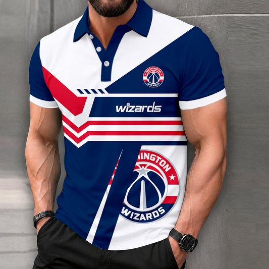LIMITED DROP - NEW CUSTOMIZED NBA28 WWI WASHINGTON WIZARDS POLO SHIRT, ZIP POLO SHIRT & T-SHIRTS