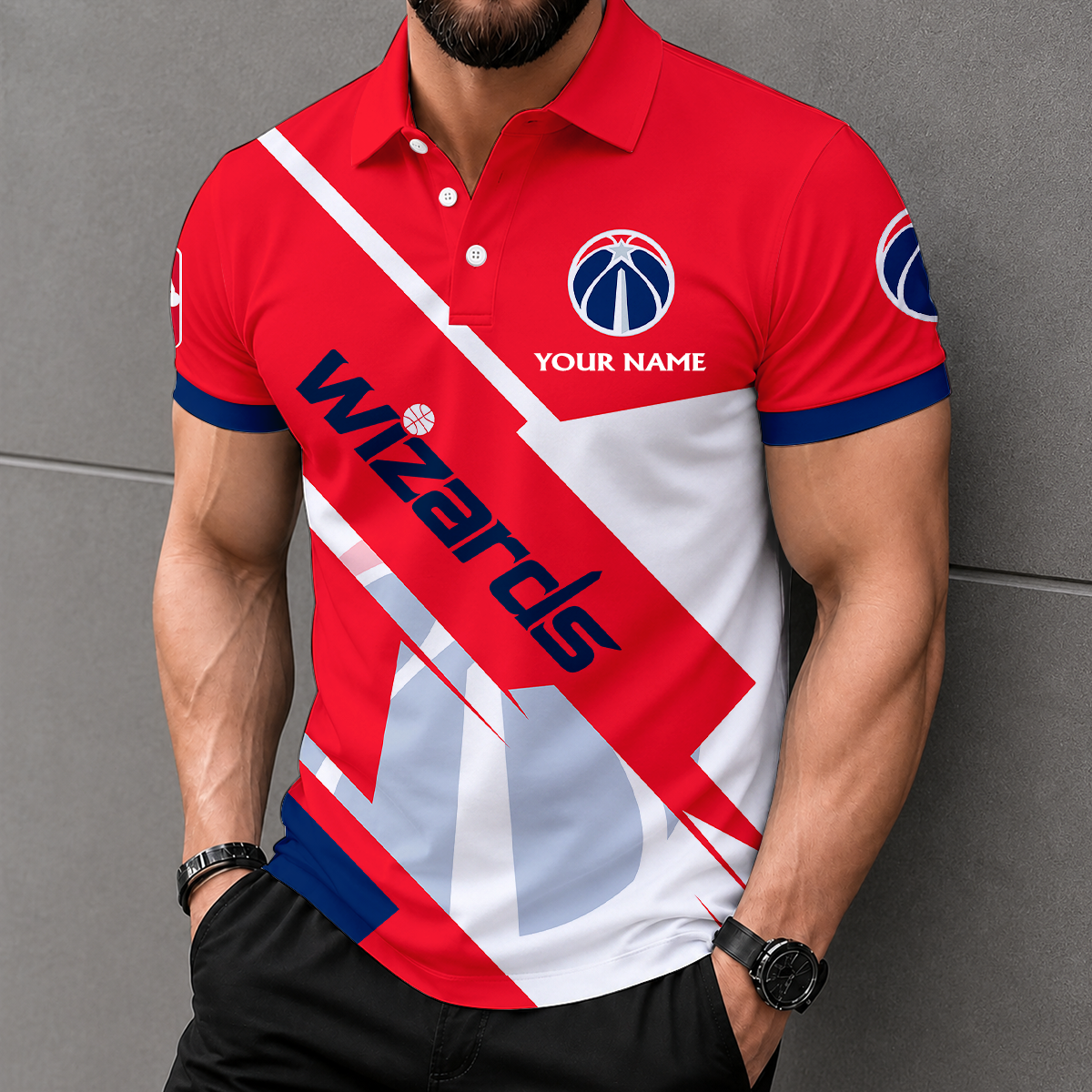 VIRAL EDITION - NEW CUSTOMIZED NBA28 WWI WASHINGTON WIZARDS T-SHIRT, POLO SHIRT, ZIP POLO SHIRT, SWEATSHIRT, HOODIE & ZIP HOODIE