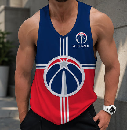 VIRAL EDITION - NEW CUSTOMIZED WWI WASHINGTON WIZARDS MEN'S TANK TOP - NBA28