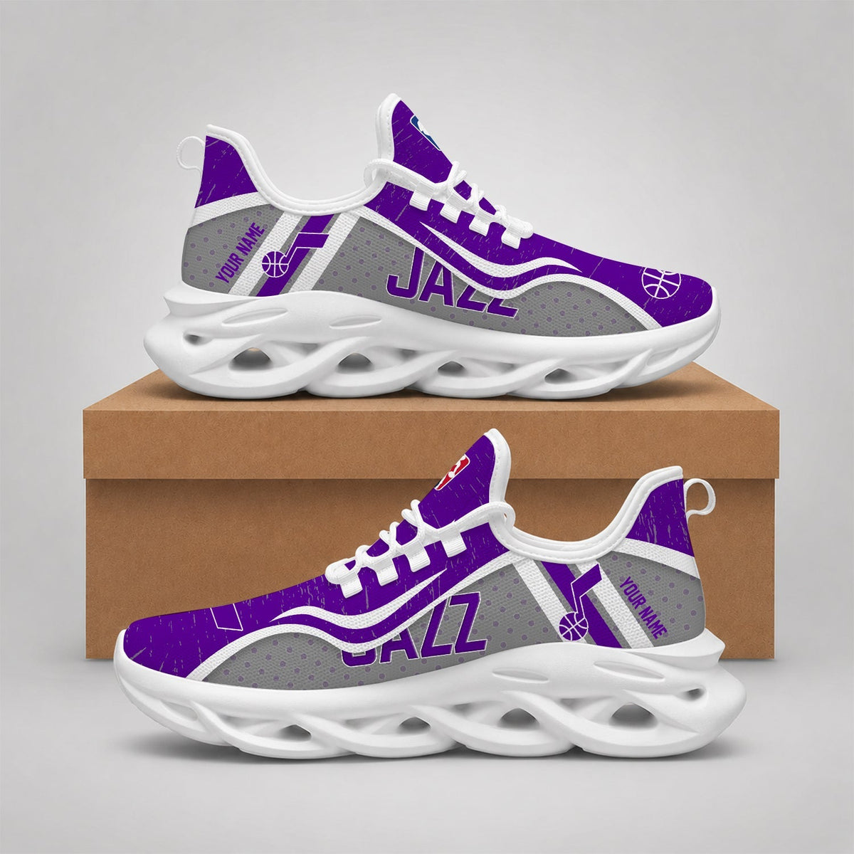 EXCLUSIVE EDITION - NEW CUSTOMIZED NBA29 UJZ UTAH JAZZ MAX SOUL SHOES
