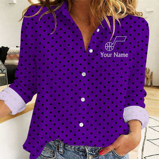 SPECIAL EDITION - NEW CUSTOMIZED NBA29 UJZ UTAH JAZZ WOMEN CASUAL SHIRT FOR FAN