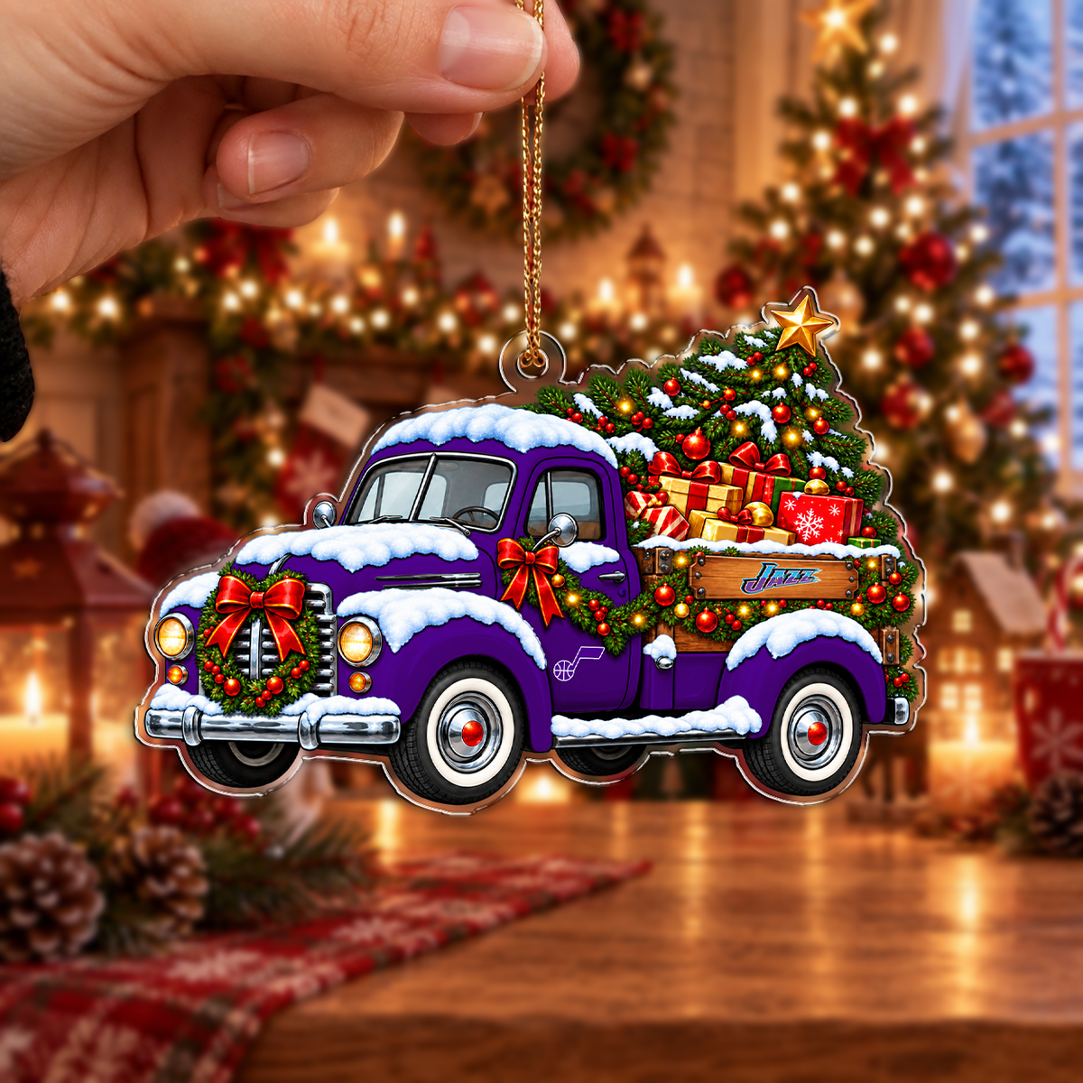 [VIRAL EDITION] NEW CUSTOMIZED NBA29 UJZ UTAH JAZZ CHRISTMAS ACRYLIC ORNAMENT