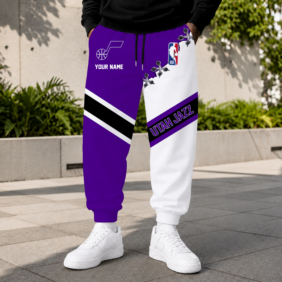 LIMITED EDITION - NEW CUSTOMIZED NBA29 UJZ UTAH JAZZ SWEATPANTS