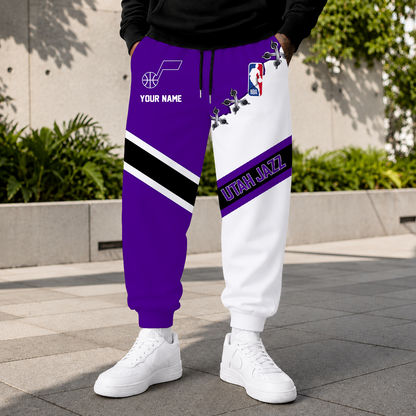 LIMITED EDITION - NEW CUSTOMIZED NBA29 UJZ UTAH JAZZ SWEATPANTS