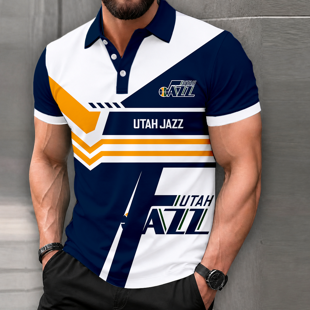 LIMITED DROP - NEW CUSTOMIZED NBA29 UJZ UTAH JAZZ POLO SHIRT, ZIP POLO SHIRT & T-SHIRTS