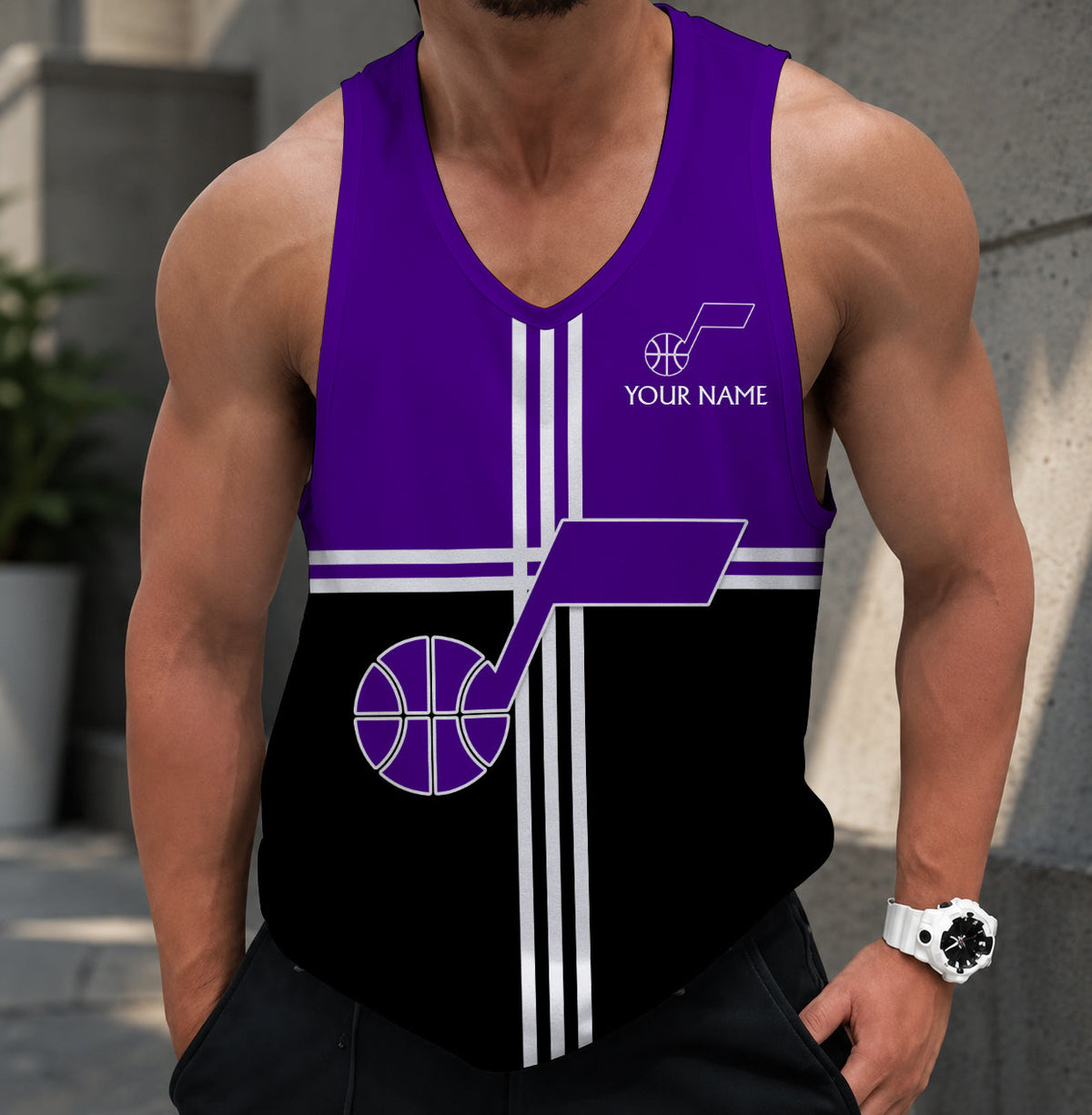 VIRAL EDITION - NEW CUSTOMIZED UJZ UTAH JAZZ MEN'S TANK TOP - NBA29