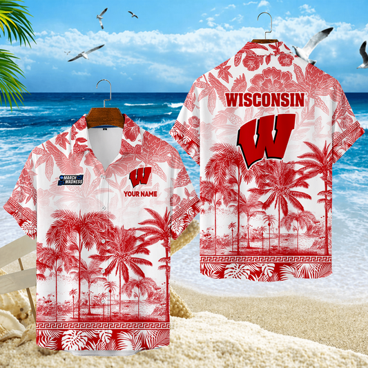 VIRAL EDITION - NEW CUSTOMIZED MAM29 WSB WISCONSIN BADGERS UNISEX HAWAIIAN SHIRT