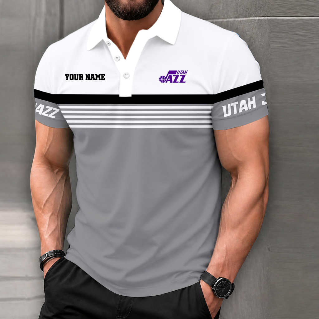 VIRAL EDITION - NEW CUSTOMIZED NBA29 UJZ UTAH JAZZ POLO SHIRT