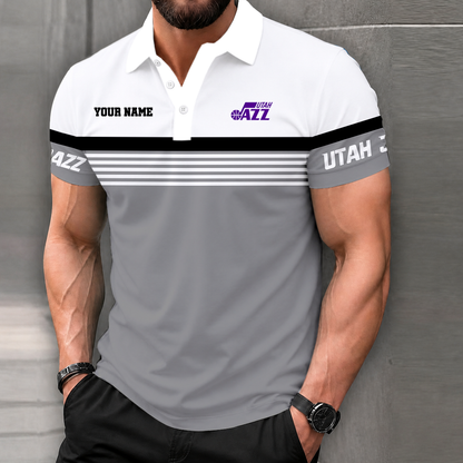 VIRAL EDITION - NEW CUSTOMIZED NBA29 UJZ UTAH JAZZ POLO SHIRT