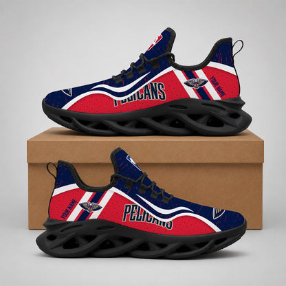 EXCLUSIVE EDITION - NEW CUSTOMIZED NBA30 NOP NEW ORLEANS PELICANS MAX SOUL SHOES