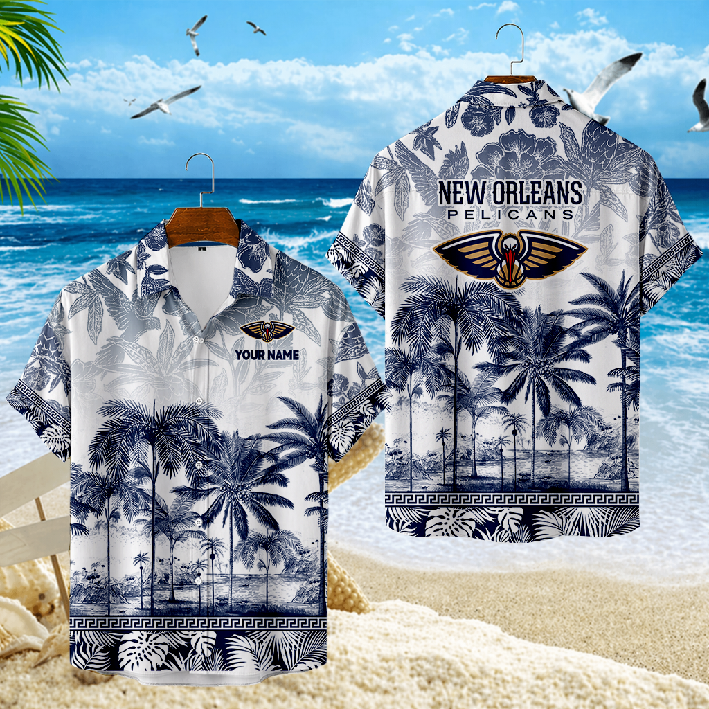 ELITE EDITION - NEW CUSTOMIZED NOP NEW ORLEANS PELICANS UNISEX HAWAIIAN SHIRT - NBA30