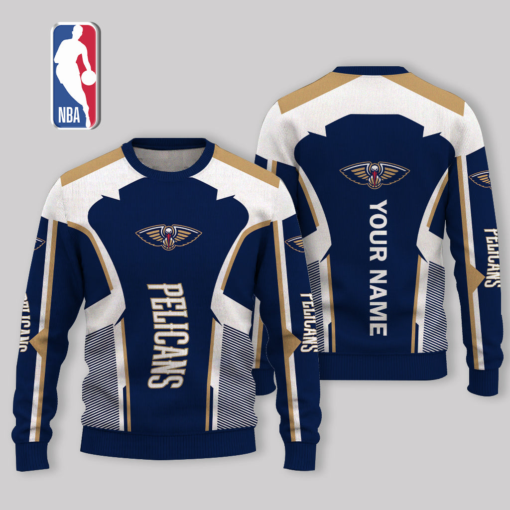 VIRAL EDITION - NEW CUSTOMIZED NOP NEW ORLEANS PELICANS UGLY SWEATER - NBA30