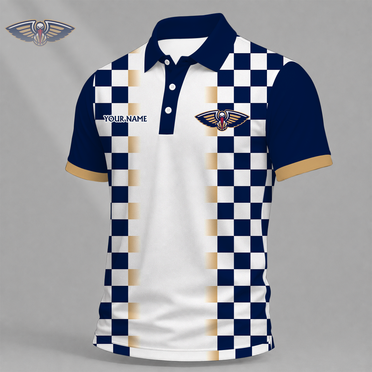 FINAL SALE - NEW CUSTOMIZED NBA30 NOP NEW ORLEANS PELICANS T-SHIRT, POLO SHIRT, ZIP POLO SHIRT, SWEATSHIRT, HOODIE & ZIP HOODIE