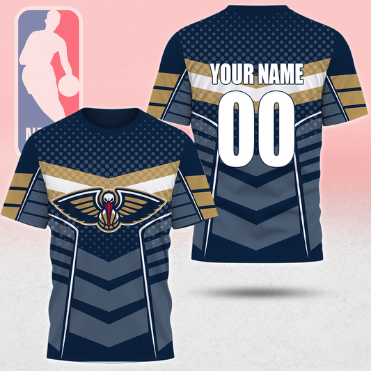 HOT DEAL - NEW CUSTOMIZED NBA30 NOP NEW ORLEANS PELICANS T-SHIRT, POLO SHIRT, ZIP POLO SHIRT, SWEATSHIRT, HOODIE & ZIP HOODIE