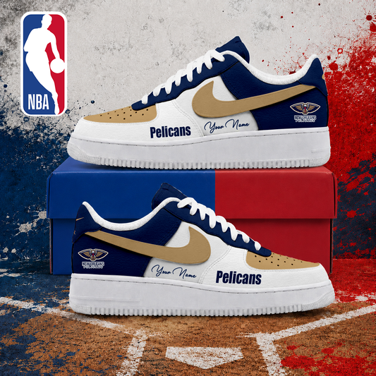 VIRAL EDITION - NEW CUSTOMIZED NBA30 NOP NEW ORLEANS PELICANS AF1 SNEAKERS