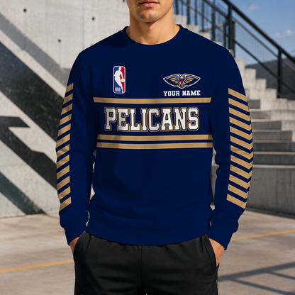 LIMITED EDITION - NEW CUSTOMIZED NBA30 NOP NEW ORLEANS PELICANS UNISEX SWEATSHIRT