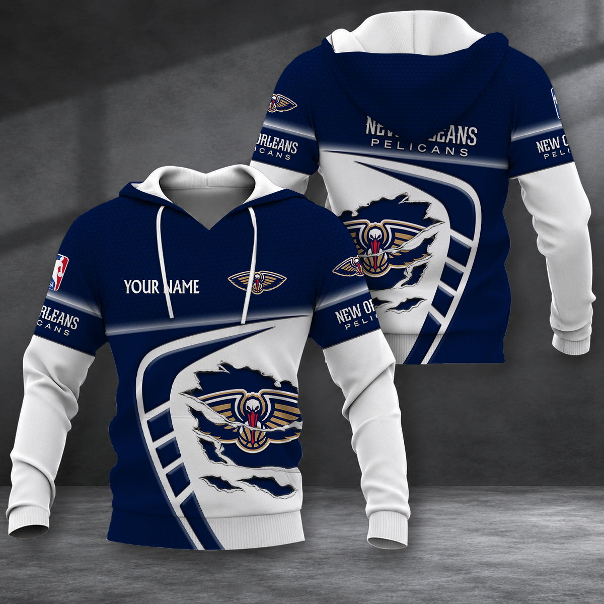 EXCLUSIVE EDITION - NEW CUSTOMIZED NBA30 NOP NEW ORLEANS PELICANS T-SHIRT, POLO SHIRT, ZIP POLO SHIRT, SWEATSHIRT, HOODIE & ZIP HOODIE