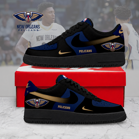 HOT DEAL - NEW CUSTOMIZED NBA30 NOP NEW ORLEANS PELICANS AF1 SNEAKERS