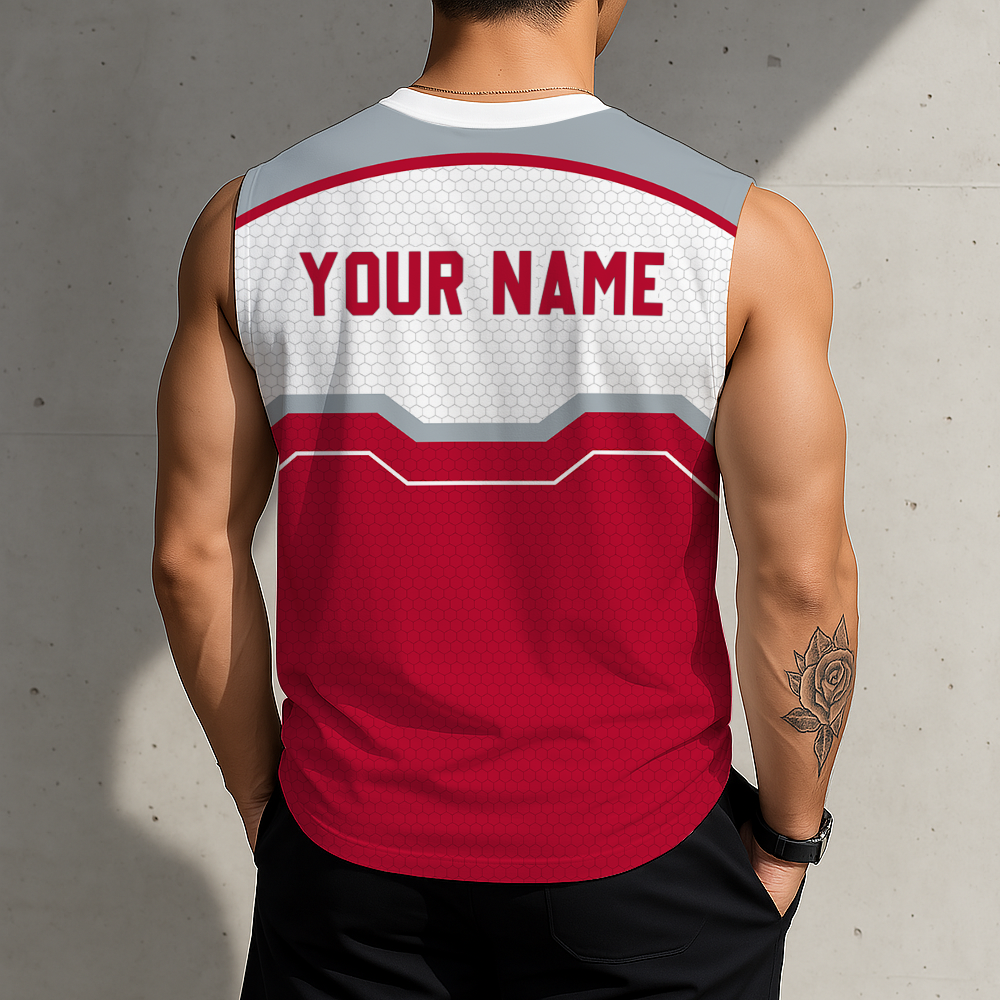 HOT DEAL - NEW CUSTOMIZED NCAA MAM30 OSB OHIO STATE BUCKEYES MEN'S GYM SHIRT